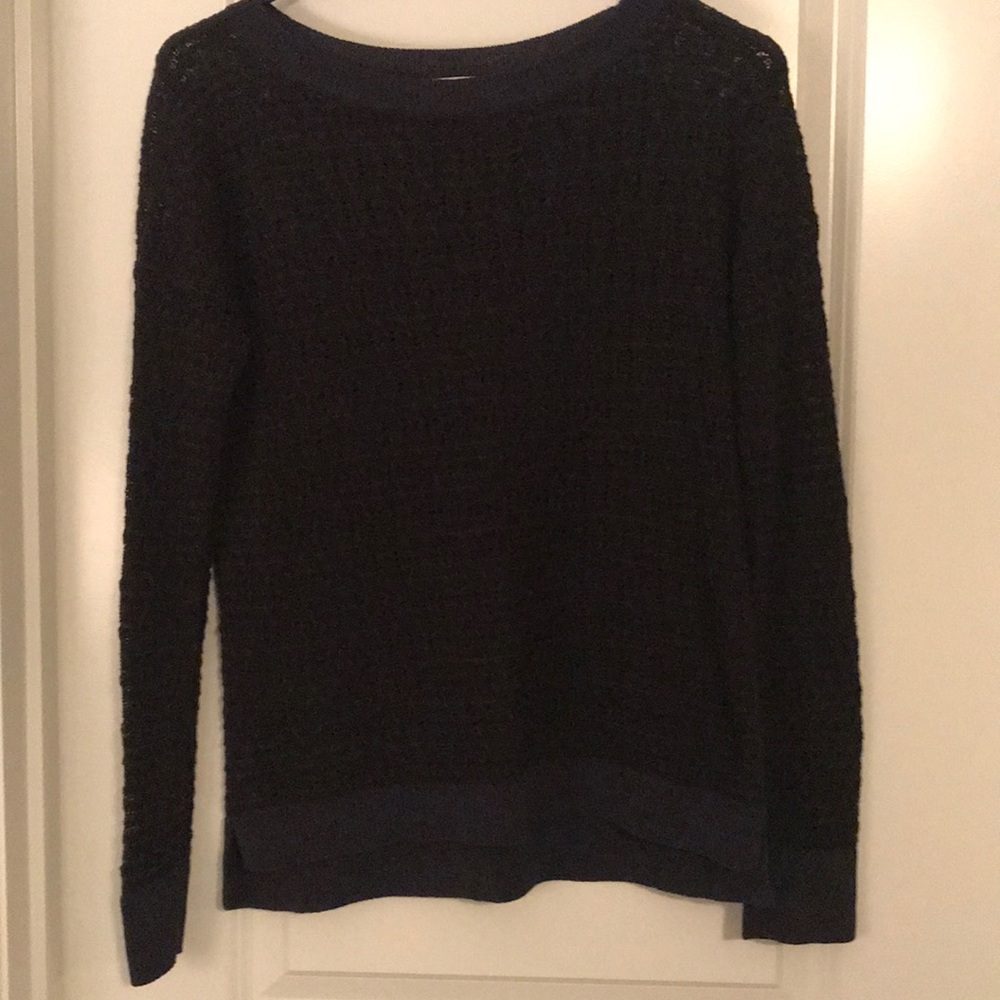 Gorgeous Loft Navy Blue Loose Knit Sweater!